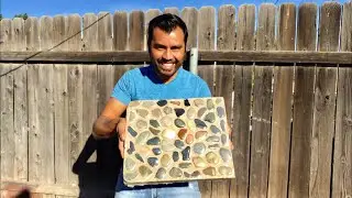 COMO HACER ADOQUINES CON ROCAS DE RÍO MEXICANAS / Mexican river rock  paver
