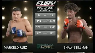 Fury 109 Prelims Marcelo Ruiz vs Shawn Tillman