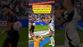 Memphis Depay hits back! ⚽🔥 Don&rsquo;t mess with Memphis 😤 | Memphis vs Ruan #shorts