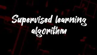 supervised learning@GDs_Alogrithms  algorithm#education #algorithm #machinelearning #datascience