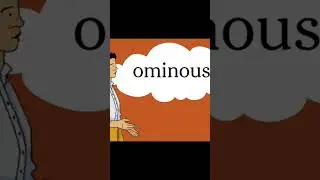 word of the day ominous #viralvideo #vocabularywords #grammarcourse #englishvocabulary #vocabulary
