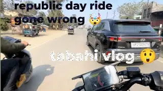 Republic day ride gone wrong 😑 duke 390 crash 😢 drag race GT 650 🥵 vs Duke 390 😤