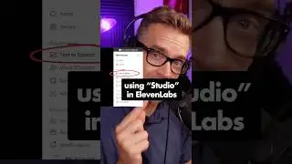 When I use &ldquo;Studio&rdquo; instead of &ldquo;Text To Speech&rdquo; in ElevenLabs