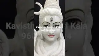 White marble shiva statue for order contact me 9602648704