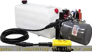 KTI Double Acting 12V Hydraulic Pump - 8 Quart