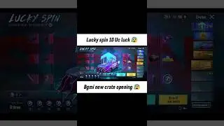 new lucky spin crate opening 😰 || bgmi crate opening #shorts #bgmi #viral #crateopening