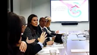 S.M. la Reina preside la reunión de trabajo de la Asociación Española Contra el Cáncer