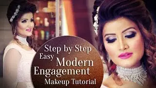 Step by Step Engagement Makeup Tutorial 2017 | Modern Engagement Look | Krushh By Konica