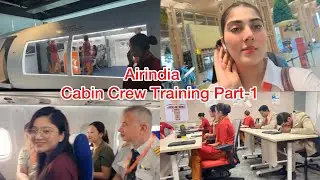 Cabin Crew Recurrent Training Part- 1✈️👩&zwj;✈️|AIRINDIA Academy😍| what did we do?💁🏻&zwj;♀️ #cabincrew #vlog