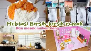KEGIATAN IBU RUMAH TANGGA BERSIH-BERSIH RUMAH | MASAK DI #DAPURSEMPIT