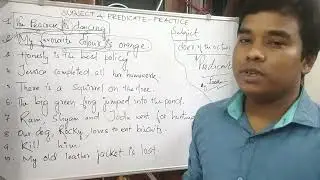 Practice: Subject and Predicate (P - 2), English Grammar), Of Studyz69