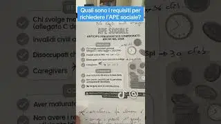Quali sono i requisiti per richiedere l&rsquo;APE Sociale?