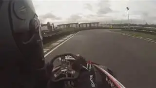 Why you should wear a karting rib protector... crash at Daytona Sandown Park
