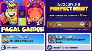 Match Masters - Perfect Heist Shared Energy Rainbow Solo Challenge + MUTATION LAB DAILY MODE