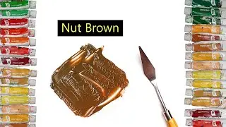 How To Make Nut Brown Color - Mixing Acrylic Colors