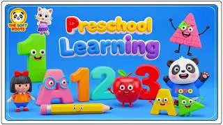 Preschool Learning activities for 3 year olds at home | Learn ABC Phonics Shapes Numbers Colors 🌈