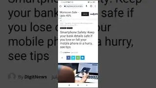 how to keep your bank details safe if your loose your phone