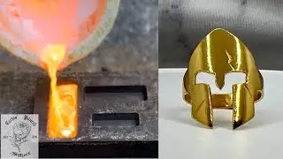 Making A 24K Gold Spartan Ring At Home