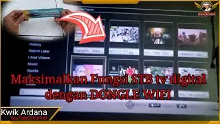 Cara pasang dan setting dongle wifi di STB EVERCOSS