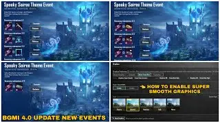 Bgmi 4.0 Update New Event Spooky Soiree Free Permanent Ump45 Free Vouchers Super Smooth Graphics 