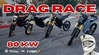 Гонки на электромотоциклах 72 В | E-STARPZ SB Storm R против SB Thunder против SURRON Ultra Bee