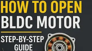 How to Open a BLDC Motor | Step-by-Step Visual Guide | EV Motor Teardown
