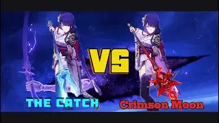 The Catch vs Crimson's Moon Semblance on Raiden Shogun #genshinimpact #raidenshogun