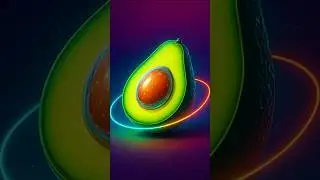 Cutting a Futuristic Avocado 🥑 | Hyper-Realistic AI Fruit Design