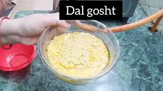 # Dal Gosht # Homemade Beef #  Indian cuisine# lovely food# laziz moong dal Gosht