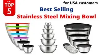 Best Stainless Steel Bowl in USA 2025, Best Selling Stainless Steel Mixing Bowl Review 2025