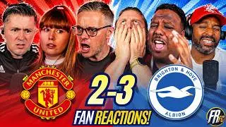 Man United Fans LIVID 🤬 Reactions to Man United 2-3 Brighton | Carabao Cup Fan Reactions