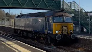 57312 running solo down to Penzance T.& R.S.M.D. @ Keyham Station - 31/03/25 #class57 #gwr #trains