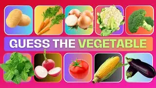 🥕🍅🥦 Guess the Vegetable Quiz: Can You Identify These Veggies? l Veggies Quiz Game #todayquizgame