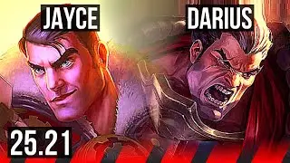 JAYCE vs DARIUS (TOP) | Legendary, 12/2/5 | EUW Master | 25.21