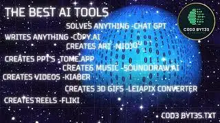 BEST AI TOOLS FROM C0D3 BYT3S #ai  #coding #tech #ep1 #codebytes