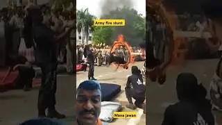 Army fire ring stunt #shorts #army #viralshorts