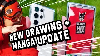 Drawing MANGA on New Phone + PARTY TIME Update!