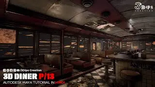 Creating a Popcorn Machine in Autodesk Maya | Diner House Part 13 | #mayatutorial 🍿🍿