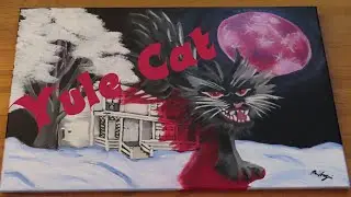 Yule Cat Time Lapse (Jolakotturinn folktale) Celebrate Krampus