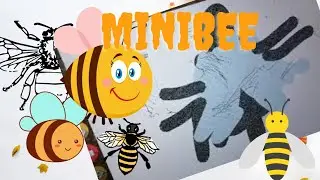PUNNO DRAW A MIMIBEE WITH DRAWING DESK APPS | CARTOON PAINTING.