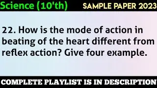 How is the mode of action in beating of the heart different from reflex action? Give four example.