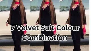 7 Different Colour Combination For Velvet Suit#velvetsuitdesign#velvetdressdesigns#velvetsuit