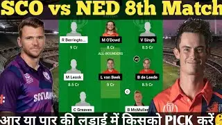 SCO vs NED Dream11, Scotland vs Netherlands Dream11 Prediction, NED vs SCO ODI World Cup 2023.