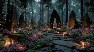 Firefly Runestones of the Whispering Vale | Medieval Fantasy Music & Animated Ambience