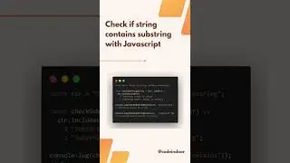 Check whether string contains a substring with Javascript #javascript #codeindoor #js #code #reactjs