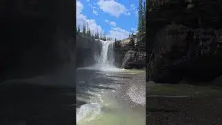 Crescent Falls,  yeah, I chased it. #motovolgger #getoutside #waterfall #Alberta