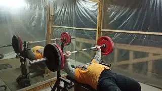 ЖИМ ЛЁЖА 130 КГ /3&times;10. БЕЗ ХИМИИ И СПОРТ-ПИТА. BENCH PRESS WITH PAUSE. NATURAL SPORT. 