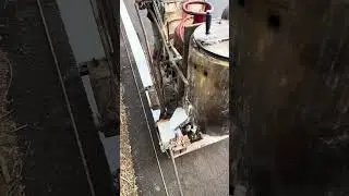 Amazing road marking machine making white border line on road #road #machine #amazing