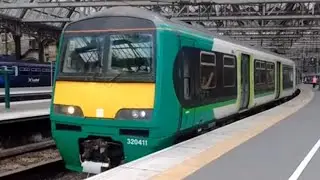 ex-London Midland 320411 & SPT 318268 | 2B78 Glasgow Central - Lanark: 08/04/16