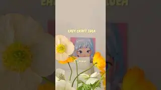 Easy craft idea 💫 DIY flower 🌼 Aesthetic videos #aesthetic #trending #viral #shorts